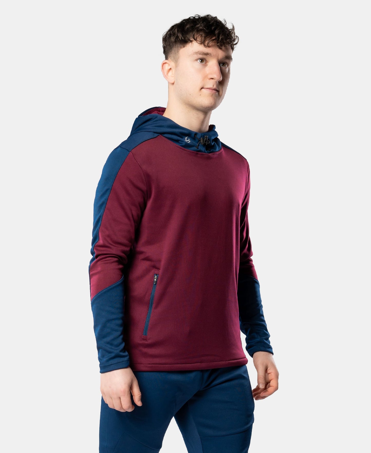 Cróga Adult Hoody (Maroon/Navy)