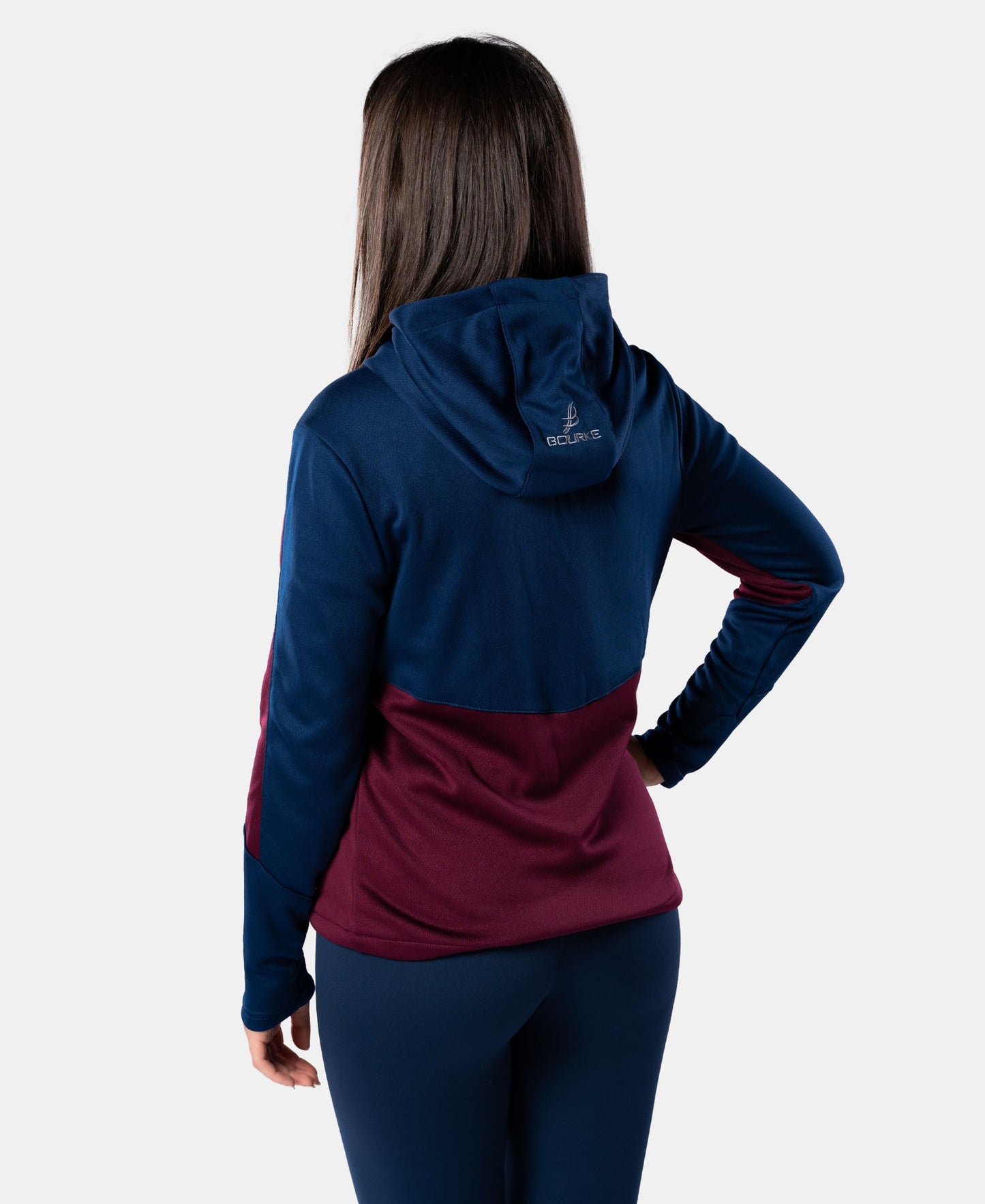 Cróga Adult Hoody (Maroon/Navy)