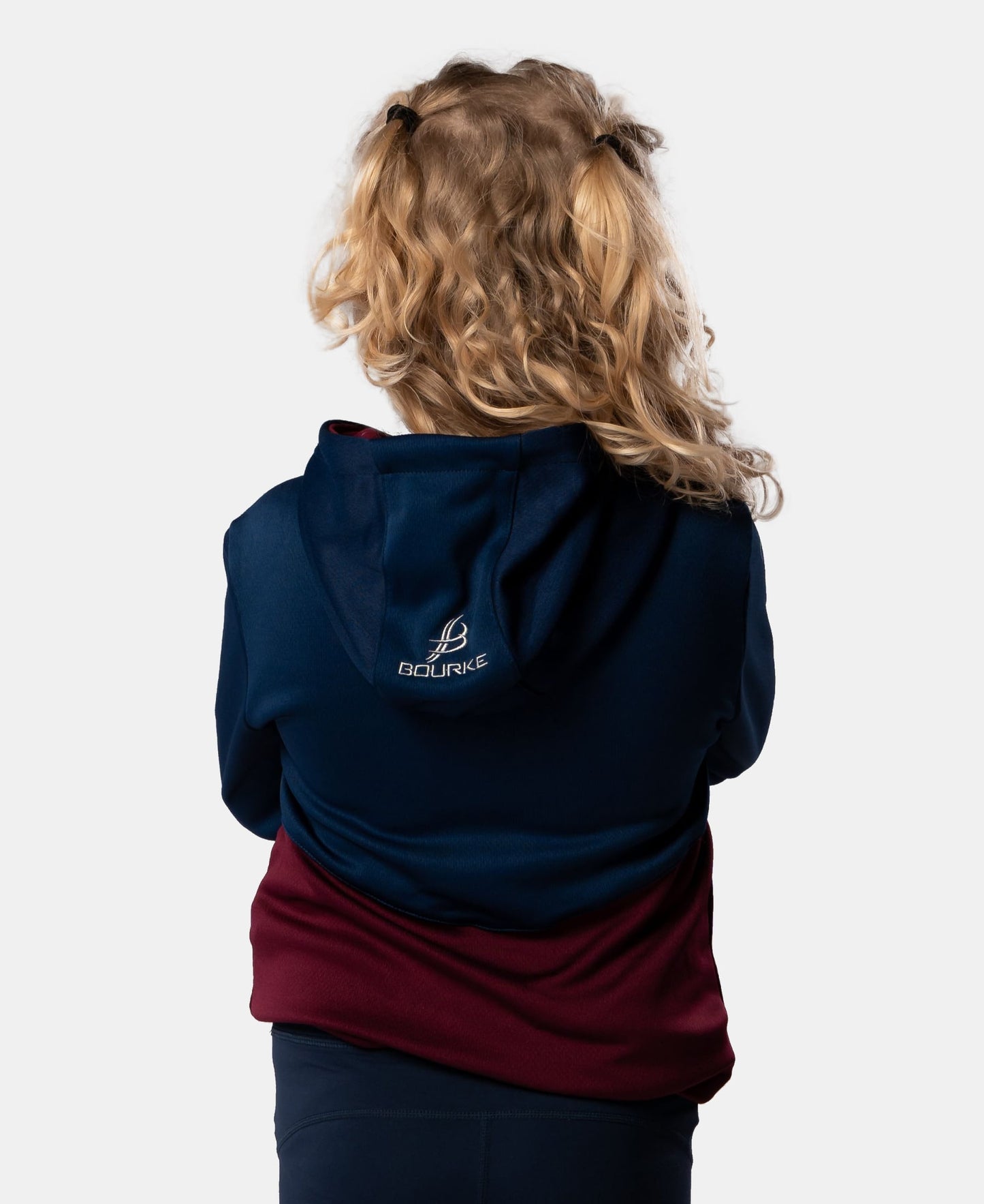 Cróga Kids Hoody (Maroon/Navy)