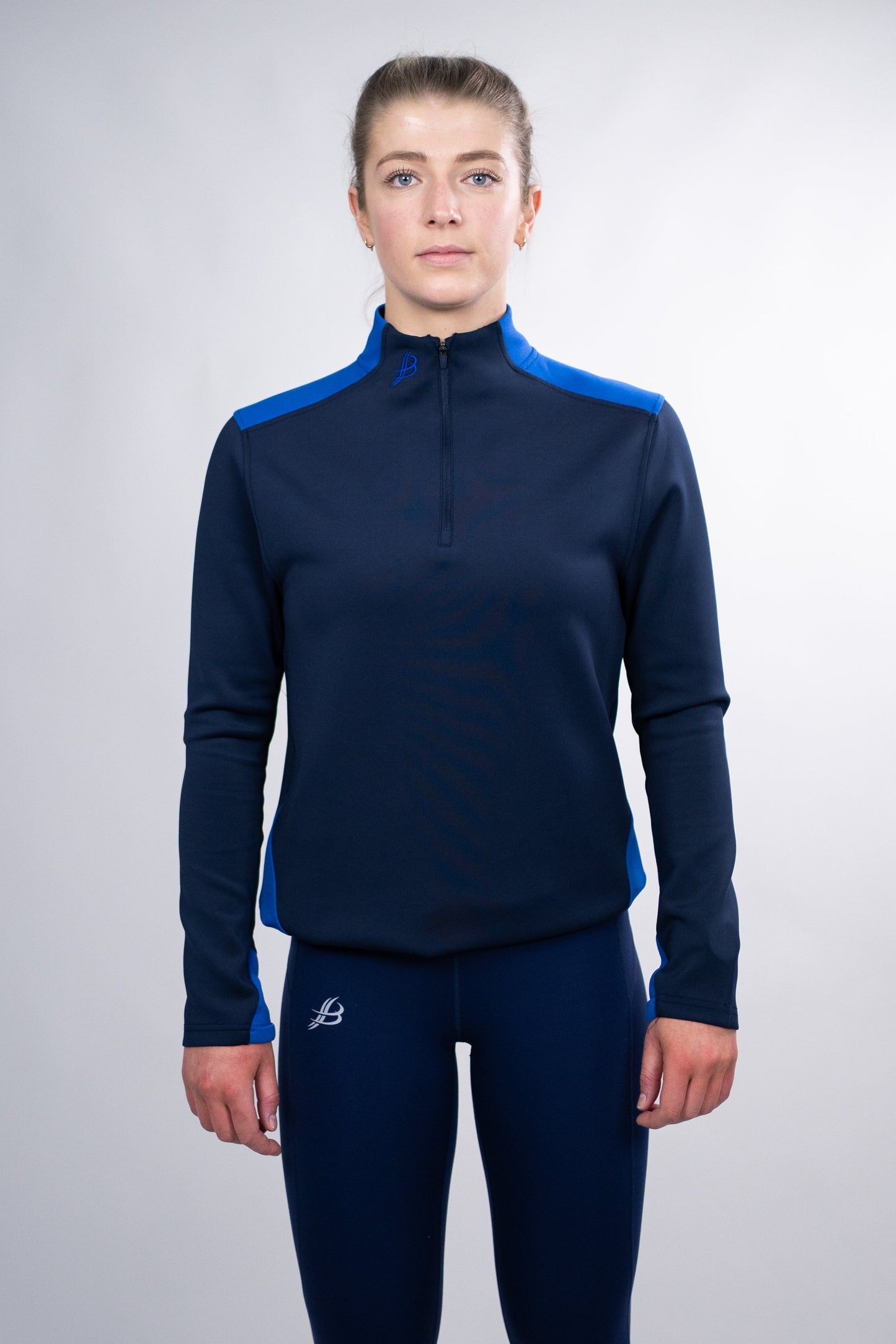 BUA20 Adult Half Zip (Navy/Blue)