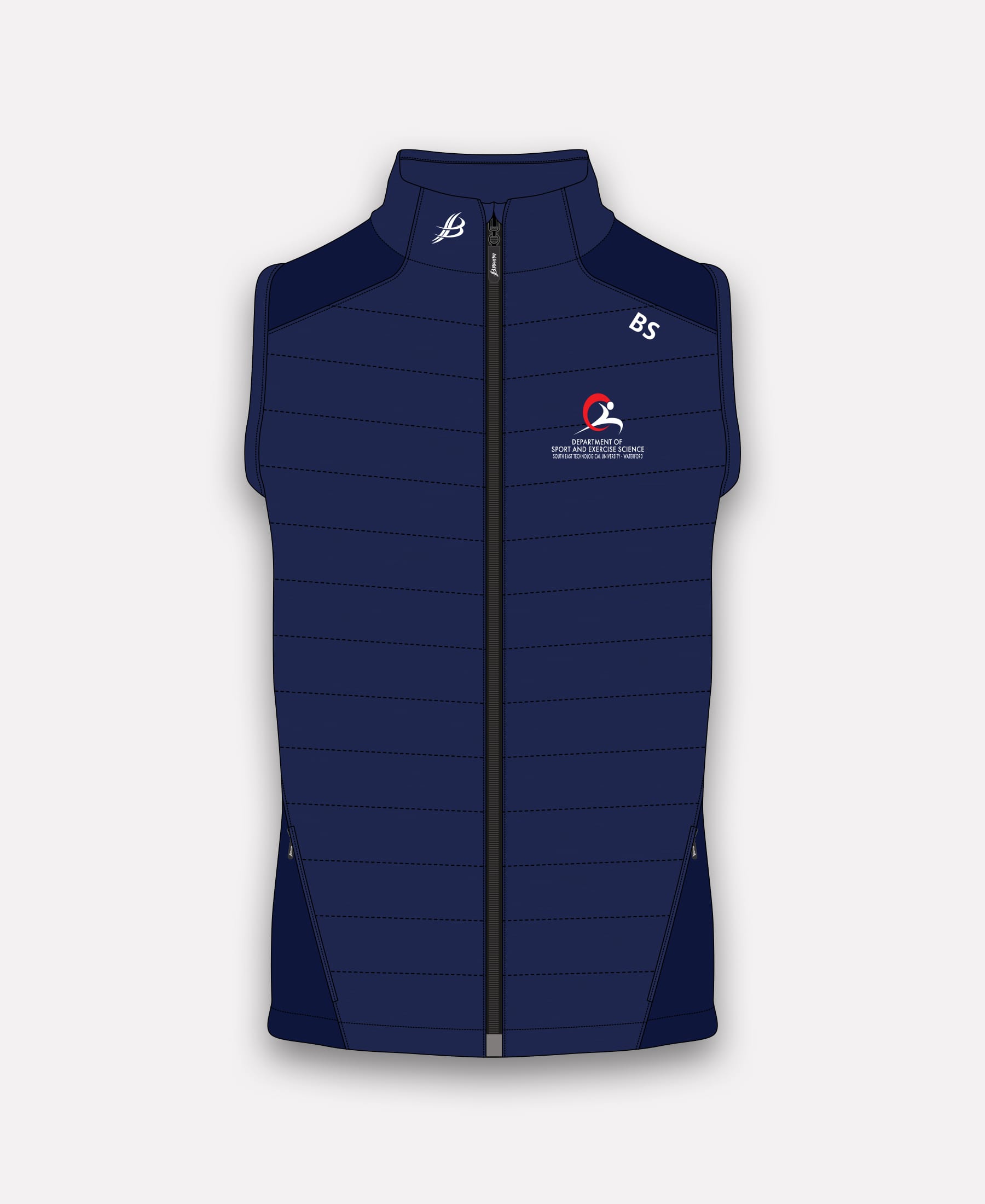 Department of Sport and Exercise Science SETU BUA Gilet Navy