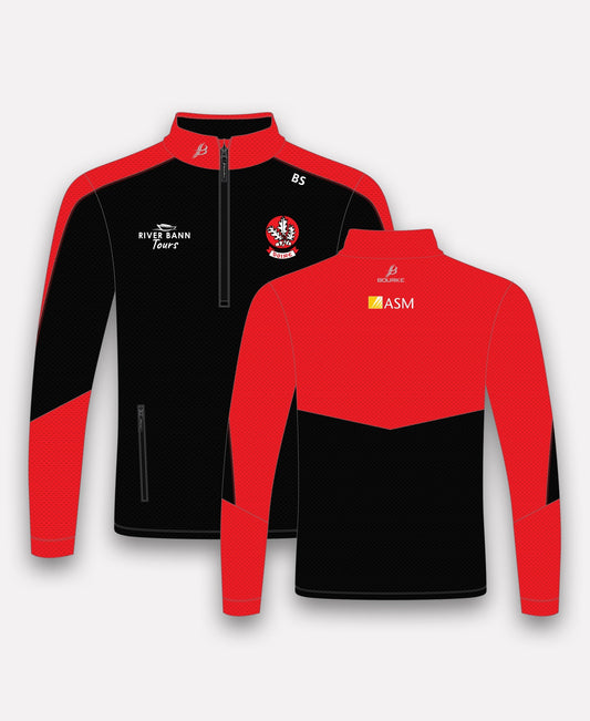 Derry Camogie Croga Half Zip (Black/Red)