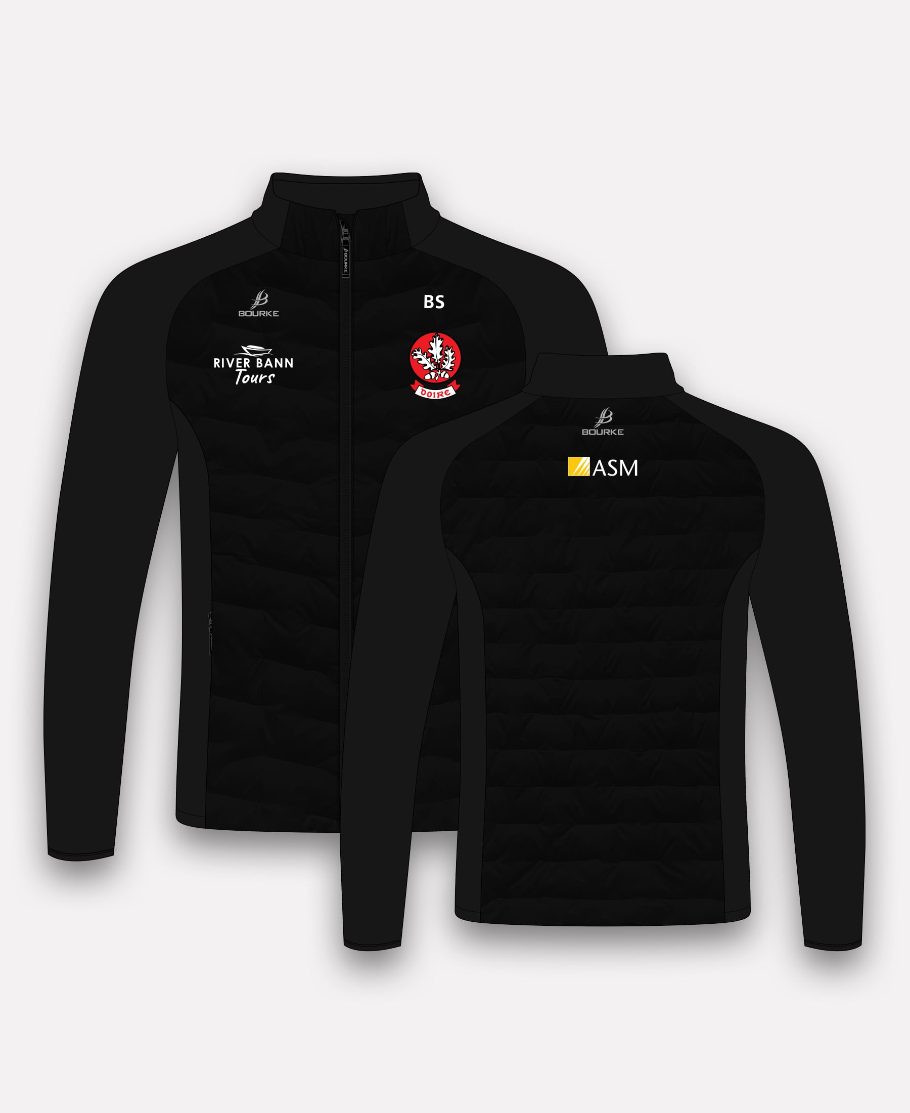 Derry Camogie Croga Hybrid Jacket (Black)