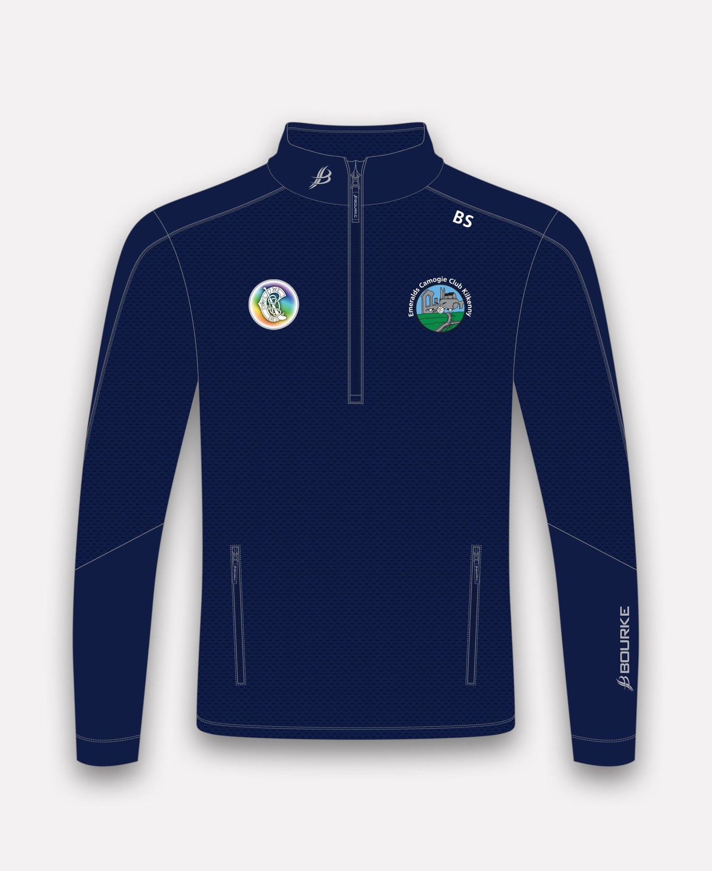 Emeralds Camogie Croga Half Zip (Navy)