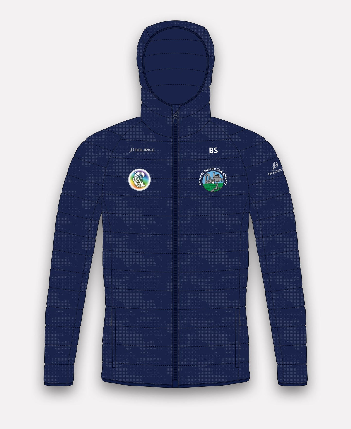 Emeralds Camogie Reflective Camo Jacket (Navy)