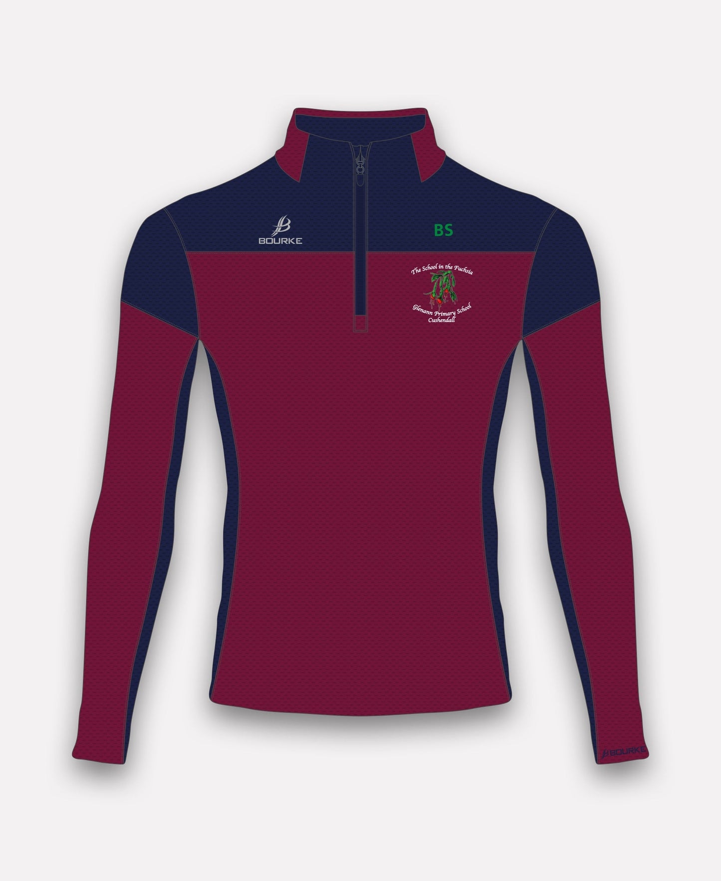 Glenann PS Cushendall (Staff) TACA Half Zip (Maroon/Navy)