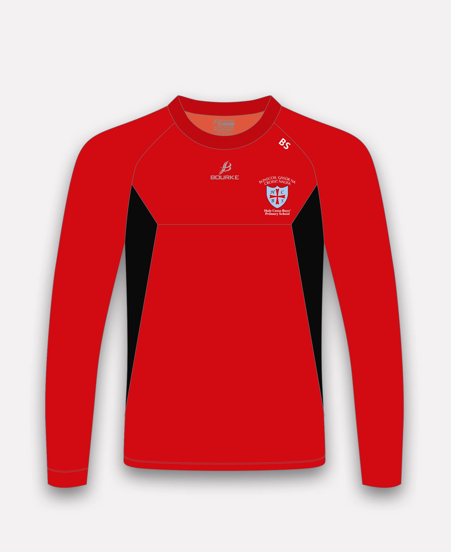 Holy Cross Boys PS BARR Crew Neck (Red/Black)