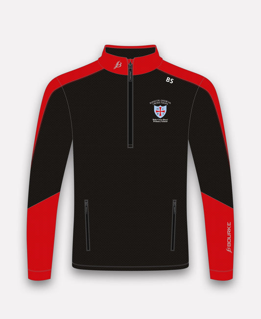 Holy Cross Boys PS Croga Half Zip (Black/Red)