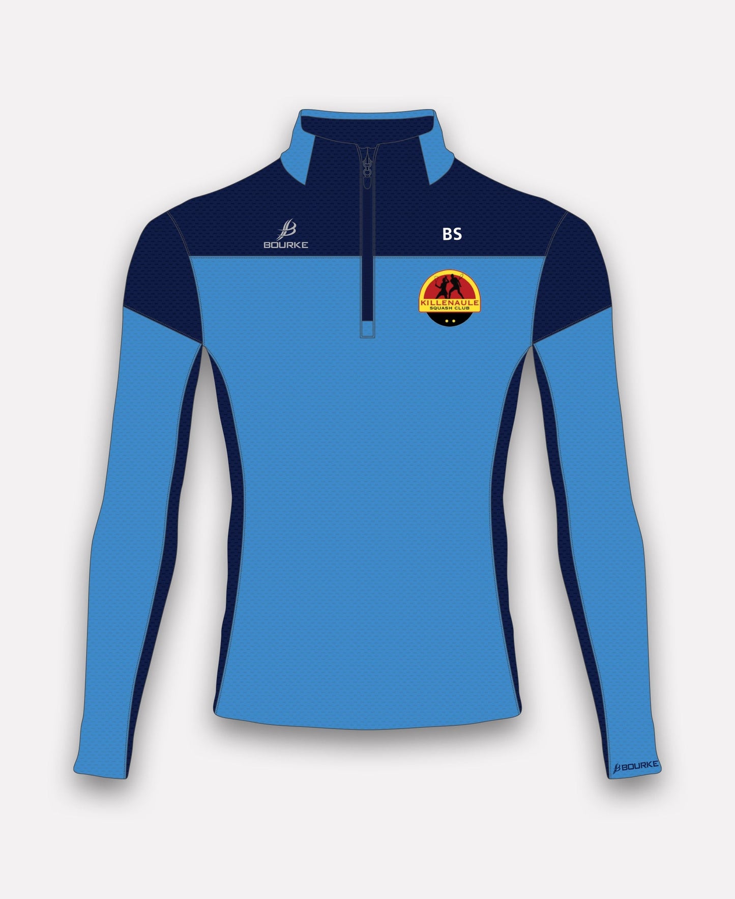 Killenaule Squash Club TACA Half Zip (Sky/Navy)