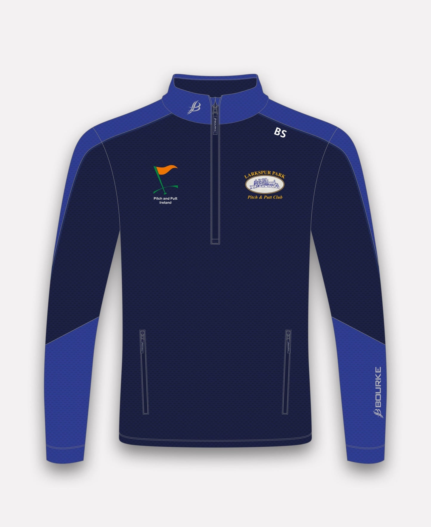 Larkspur Pitch & Putt Croga Half Zip (Navy/Blue)