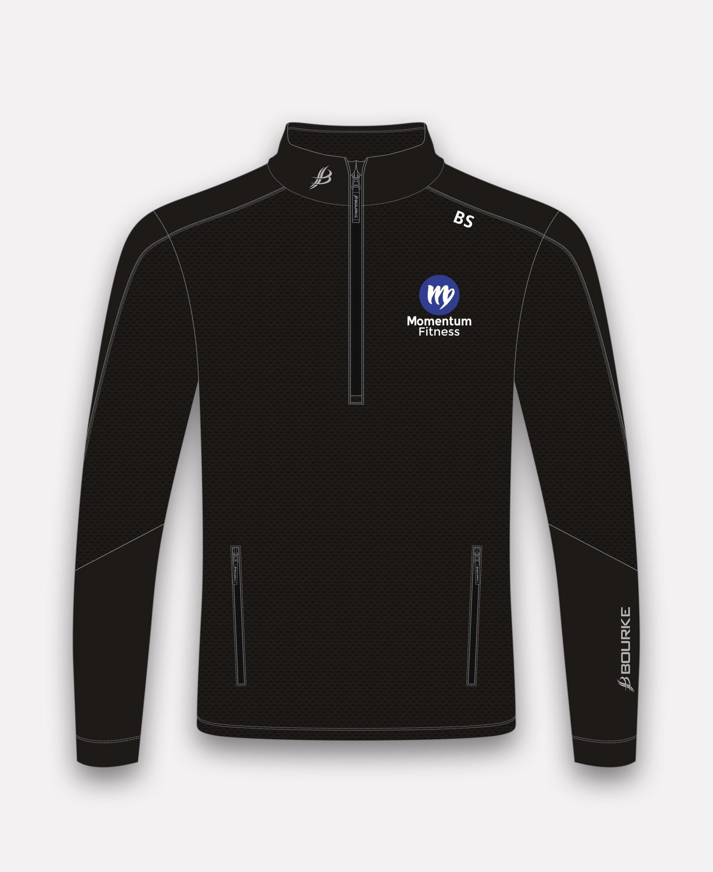 Momentum Fitness Croga Half Zip (Black)