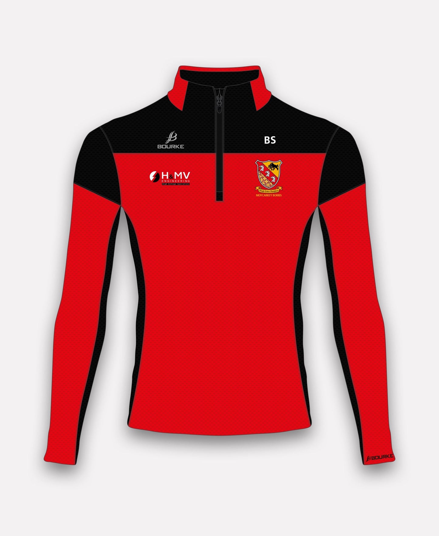 Moycarkey Borris GAA TACA Half Zip (Red/Black)