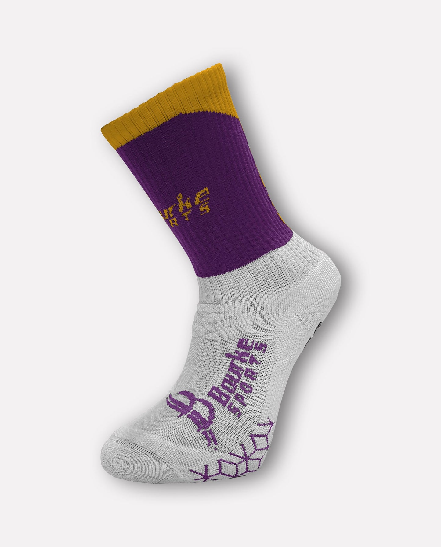 St Brigids Camogie (Laois) Miniz Socks (Purple/Amber)