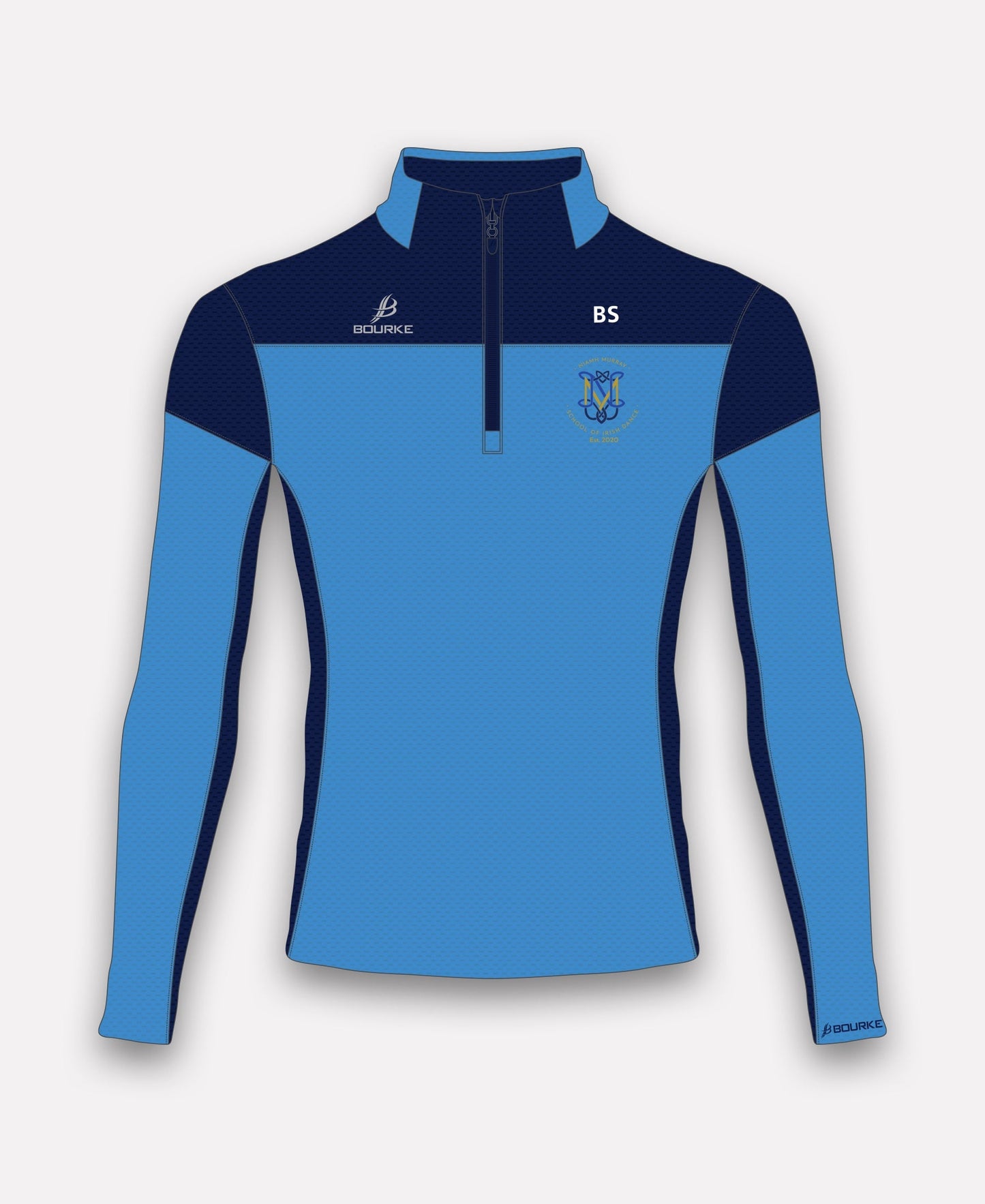 Niamh Murray School of Irish Dance TACA Half Zip (Navy/Sky)