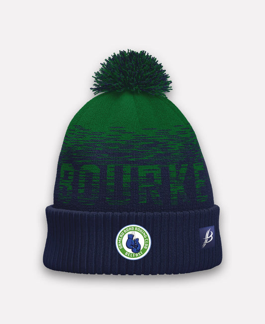 Ormeau Road Boxing Club TACA Fleece Lined Bobble Hat (Navy/Green)