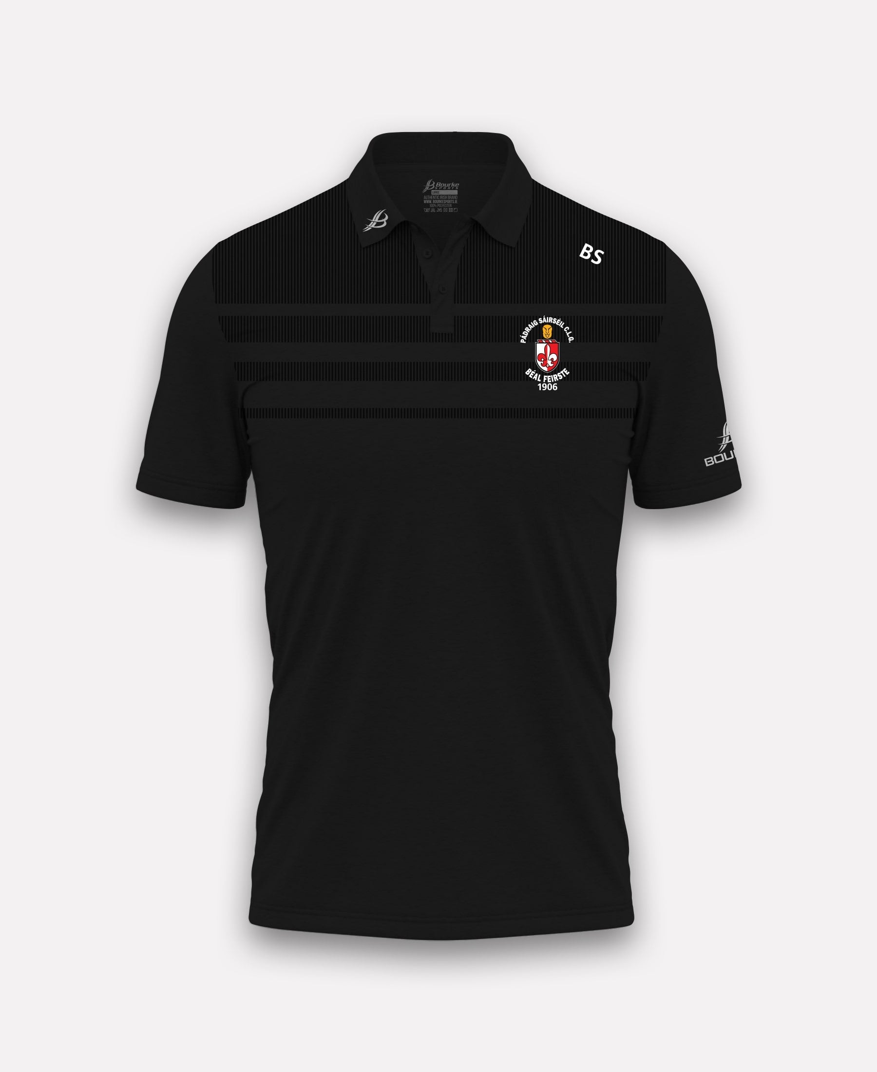 Sarsfields GAA Belfast TACA Polo Shirt ( Black)