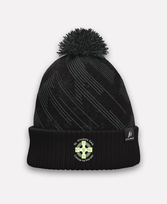 St Vincents Westmeath GAA BARR Bobble Hat (Black/Grey)