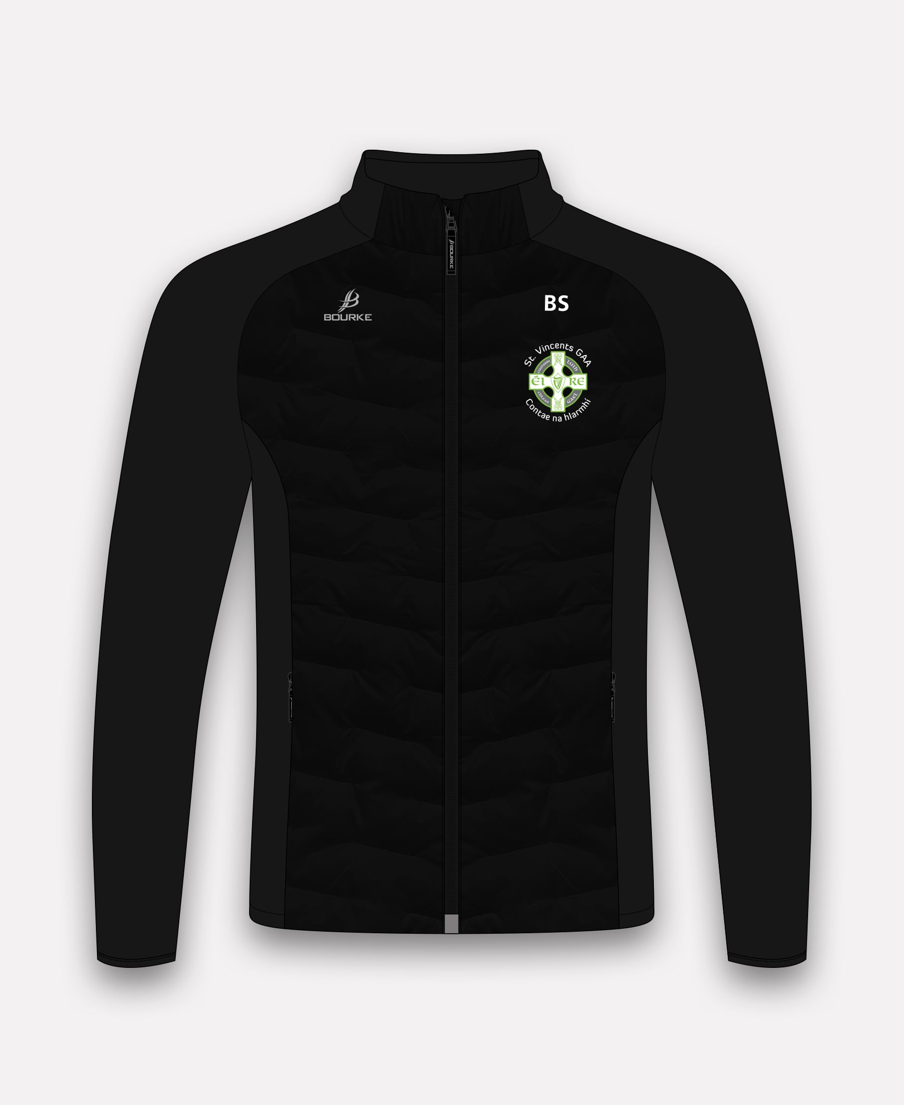 St Vincents Westmeath GAA Croga Kids Hybrid Jacket (Black)