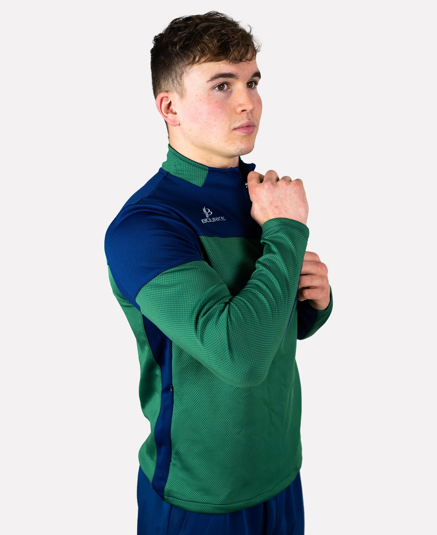 TACA Adult Half Zip (Green/Navy)