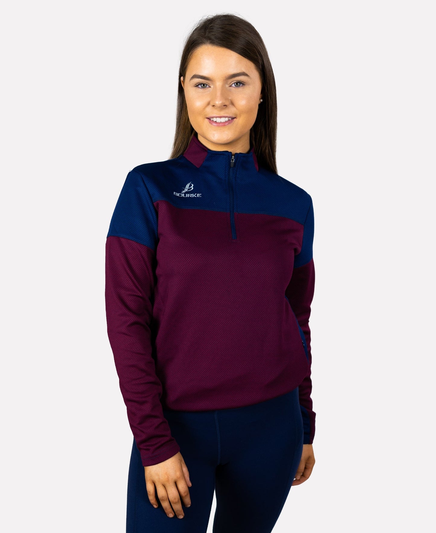 TACA Kids Half Zip (Maroon/Navy)