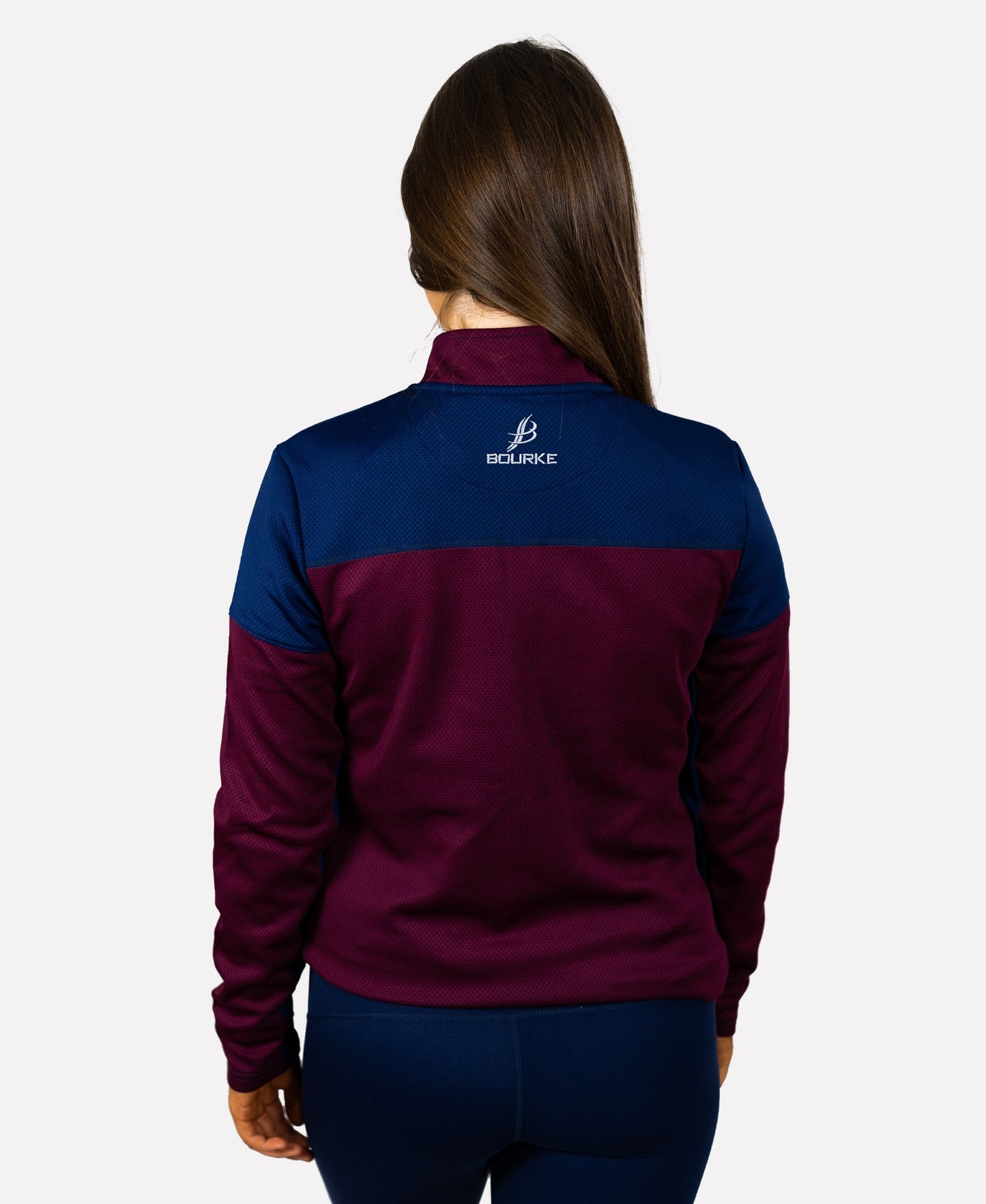 TACA Adult Half Zip (Maroon/Navy)