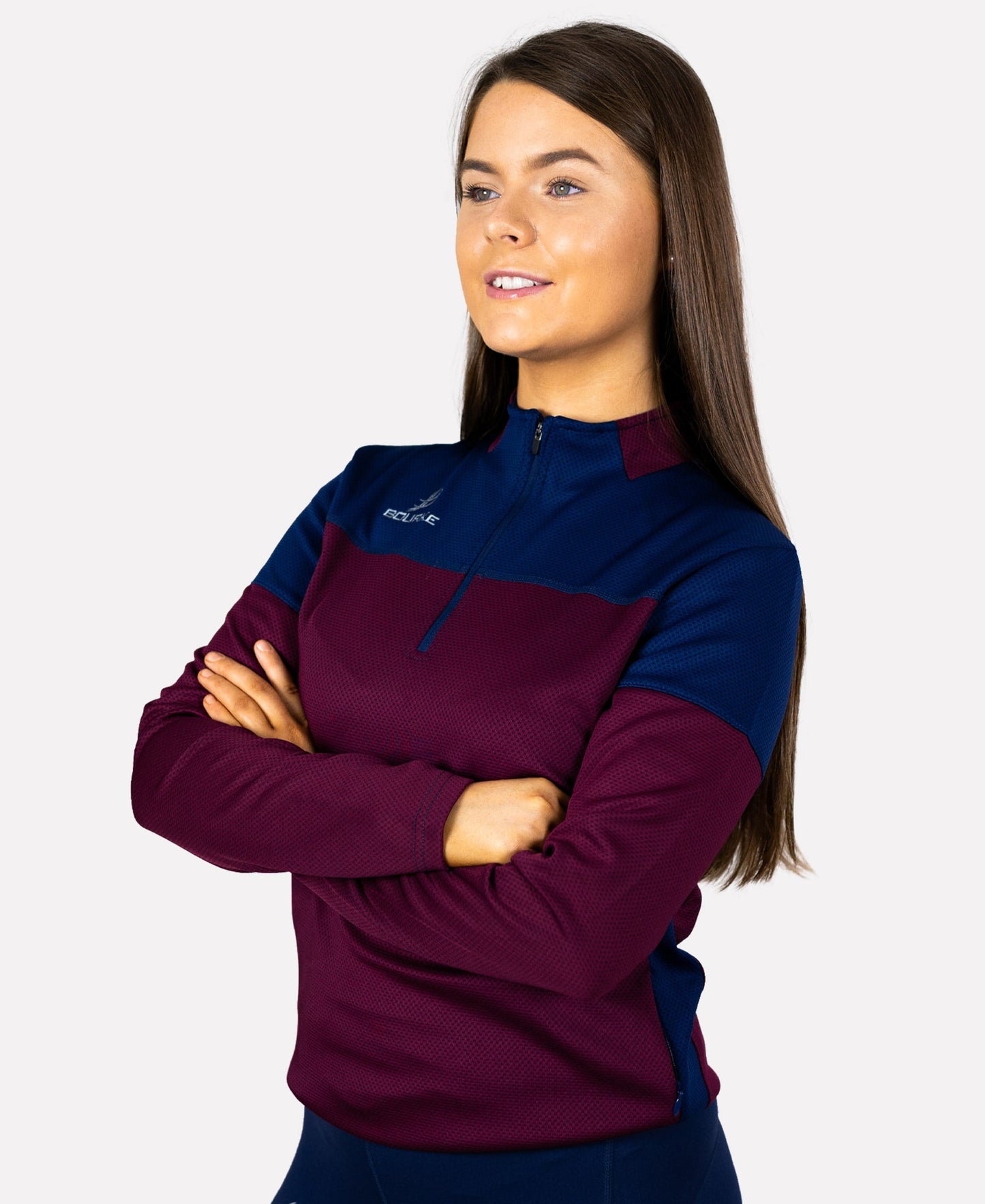 TACA Adult Half Zip (Maroon/Navy)