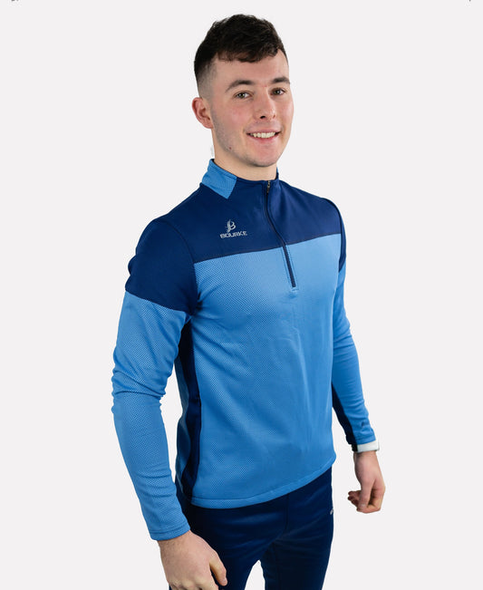 TACA Adult Half Zip (Sky Blue/Navy)